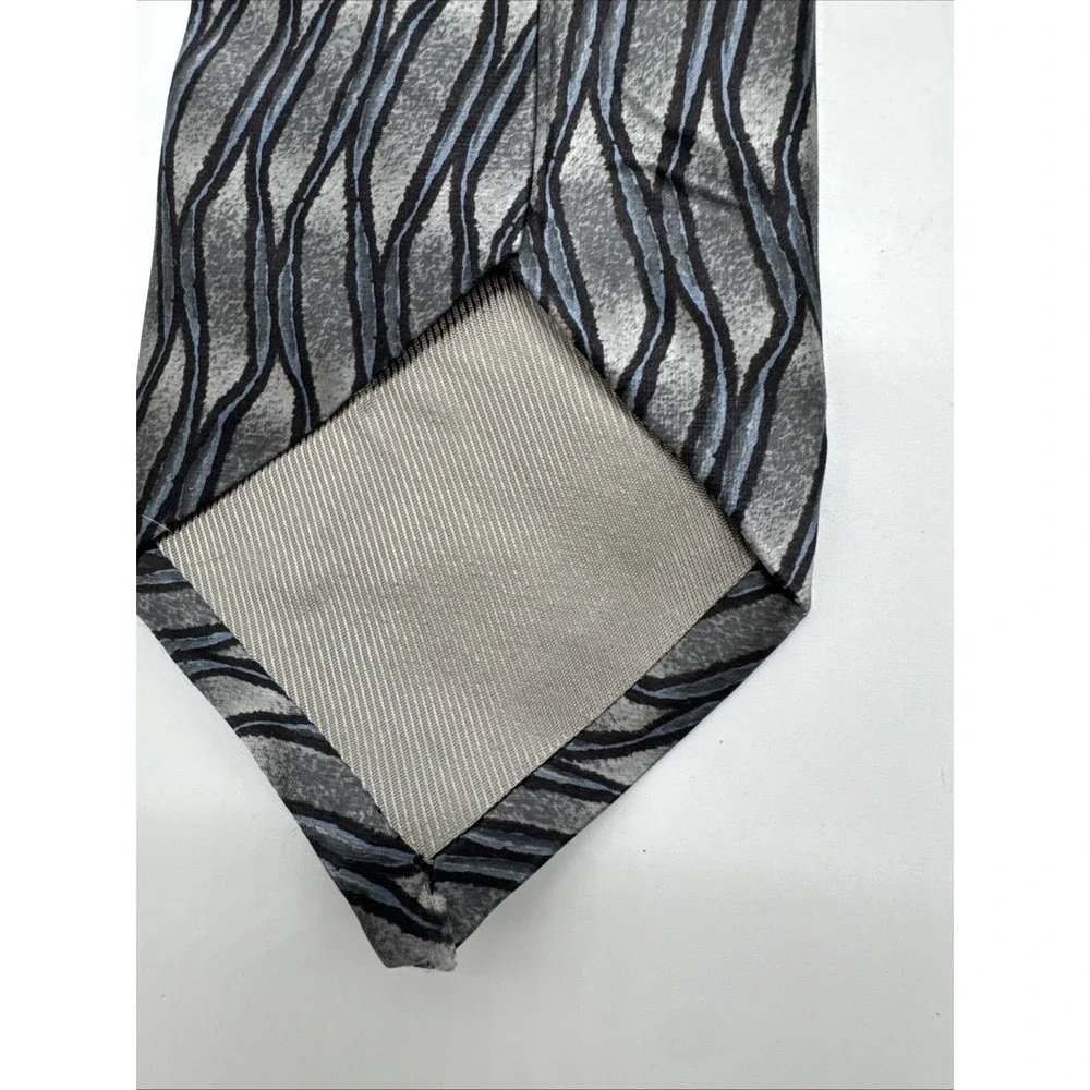 Robert Talbott Silk Tie Silver Gray Luxury Designer Nordstrom USA‎